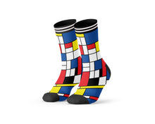 Afbeelding in Gallery-weergave laden, 3-pack Sock My Mondriaan Red, Blue & Yellow