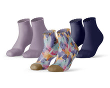 Afbeelding in Gallery-weergave laden, 3-pack Sock My Aquarel Leaves