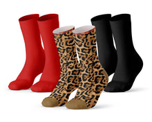 Afbeelding in Gallery-weergave laden, 3-pack Sock My Fancy Leopard
