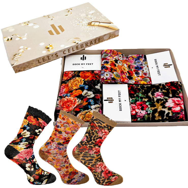 GIFTBOX - MIXED LEOPARD FLOWERS